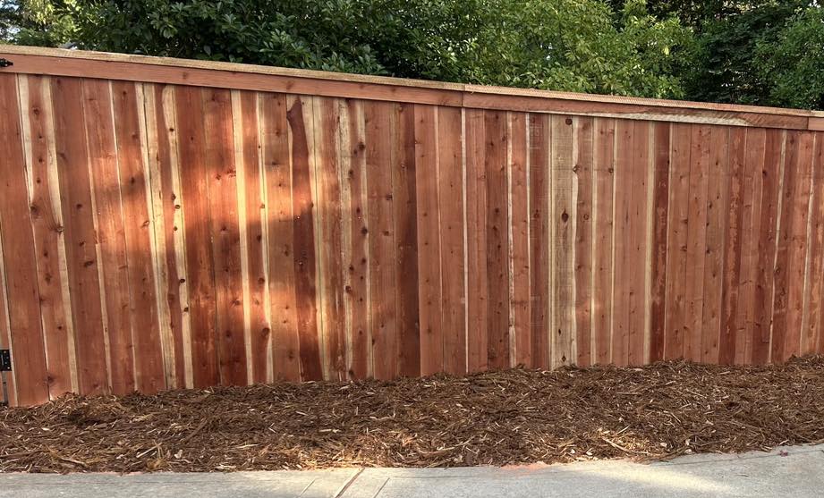 Wood RV gate installation