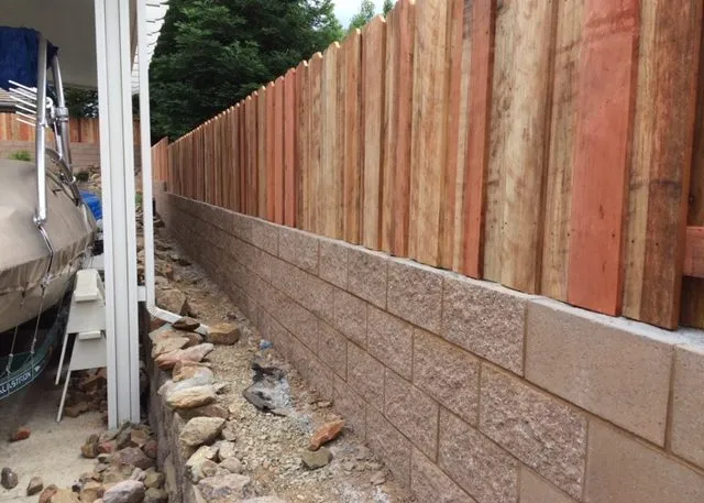 Hillside Retaining Wall